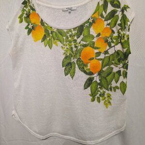 Milly brand Lemon sheer shirt